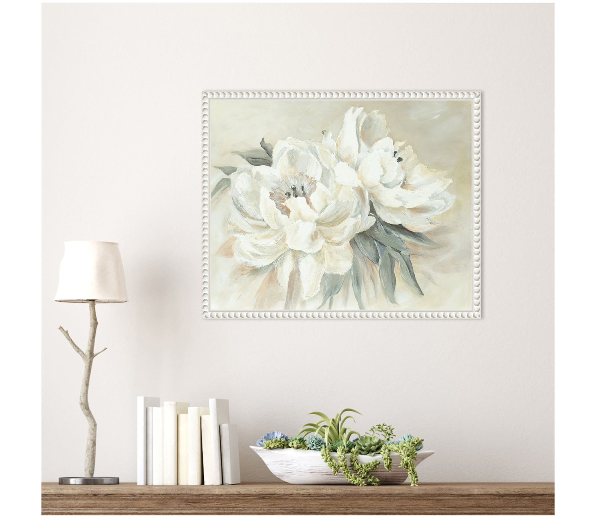 Soft Bouquet Framed Canvas Wall Art Print