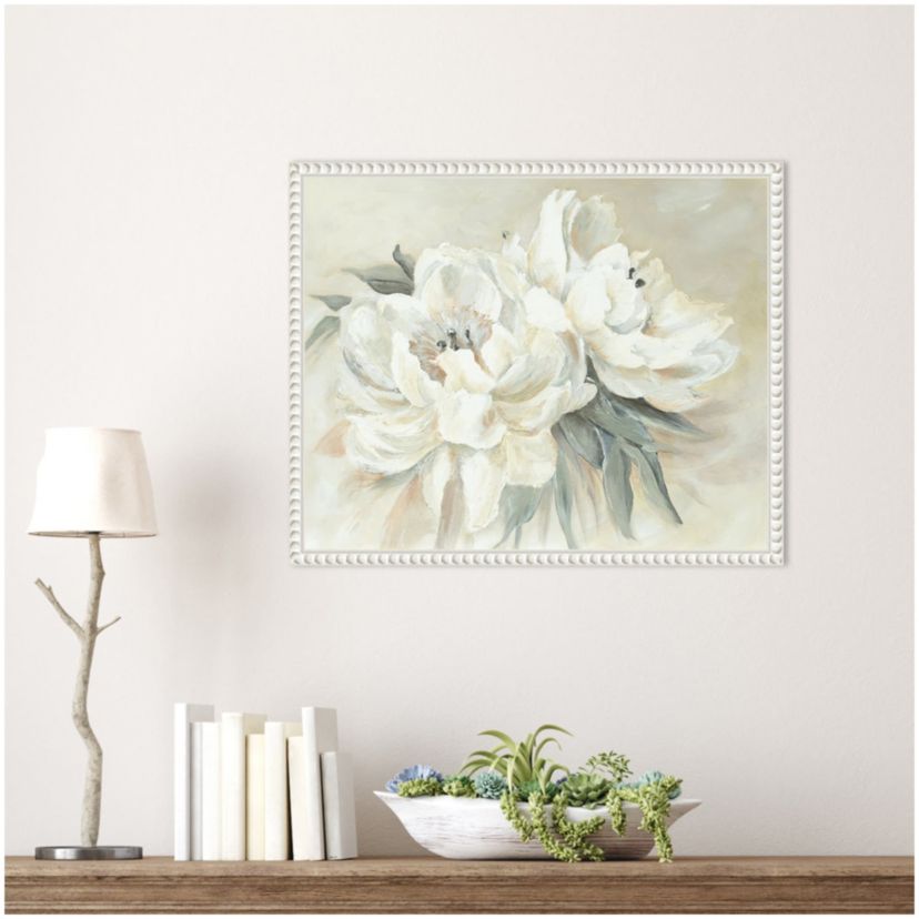 Soft Bouquet Framed Canvas Wall Art Print