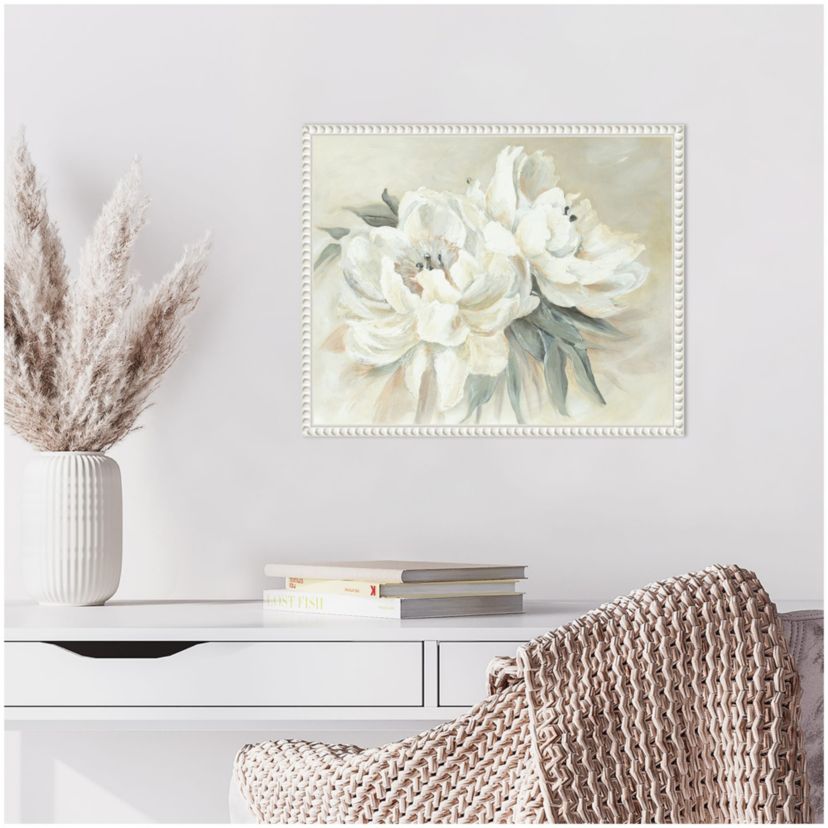 Soft Bouquet Framed Canvas Wall Art Print