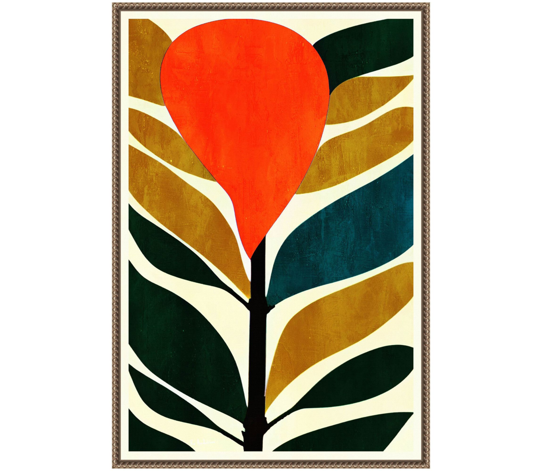 Abstract Flower No.3 Framed Canvas Wall Art Print