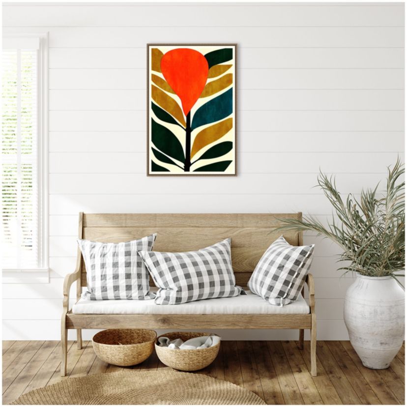 Abstract Flower No.3 Framed Canvas Wall Art Print