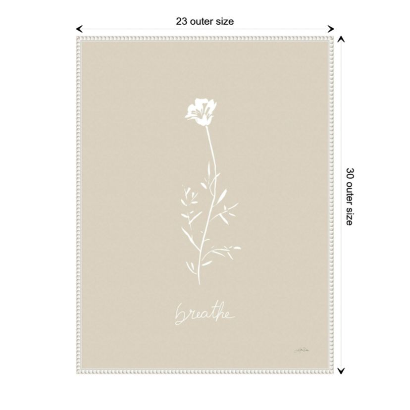 Delicate Wildflowers IV Framed Canvas Wall Art Print