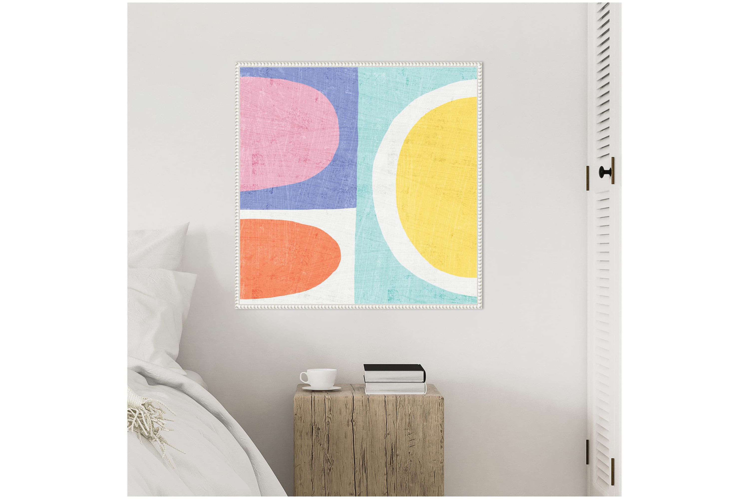 Pastel II Framed Canvas Wall Art Print