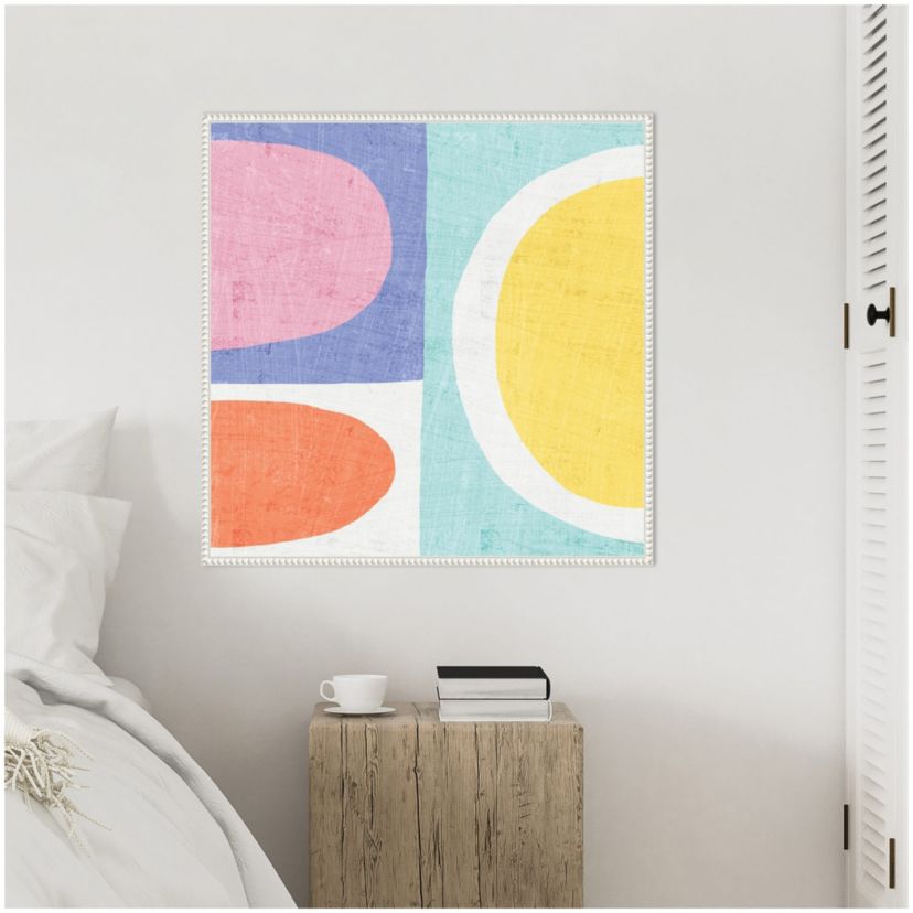 Pastel II Framed Canvas Wall Art Print