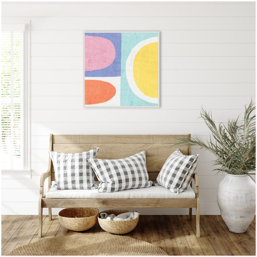 Pastel II Framed Canvas Wall Art Print