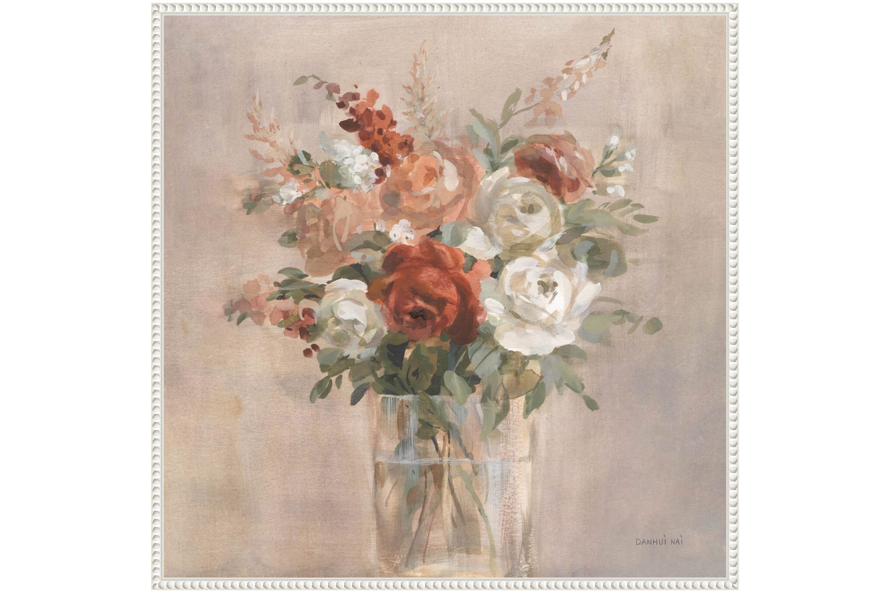 Russet Bouquet Framed Canvas Wall Art Print
