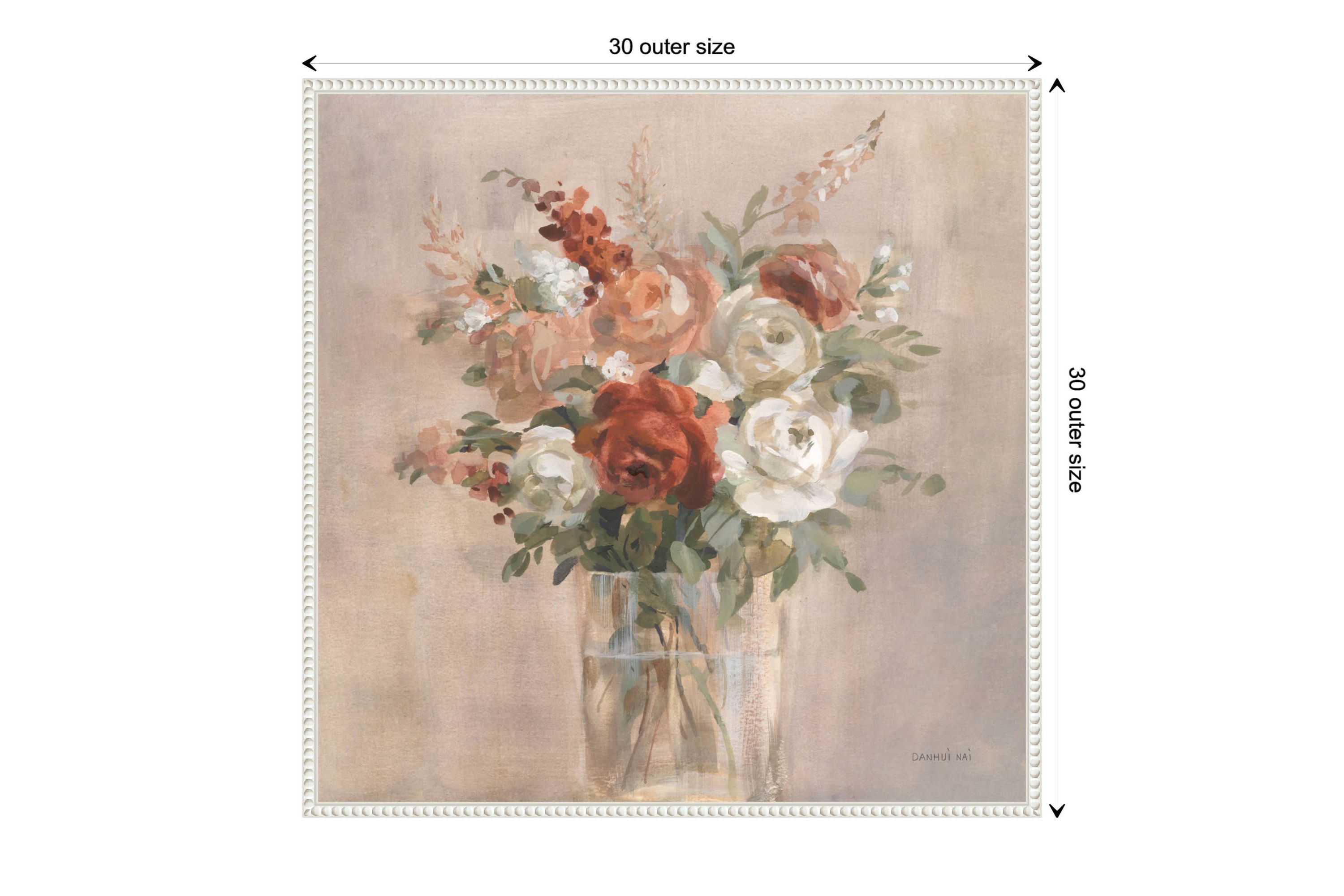 Russet Bouquet Framed Canvas Wall Art Print