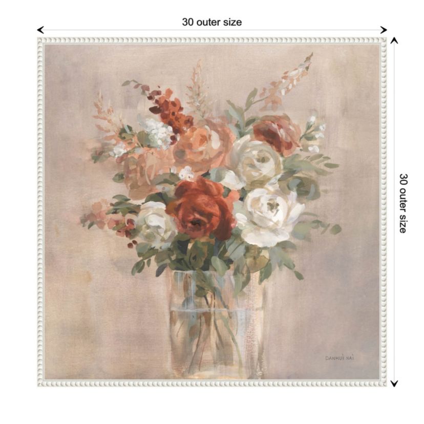 Russet Bouquet Framed Canvas Wall Art Print