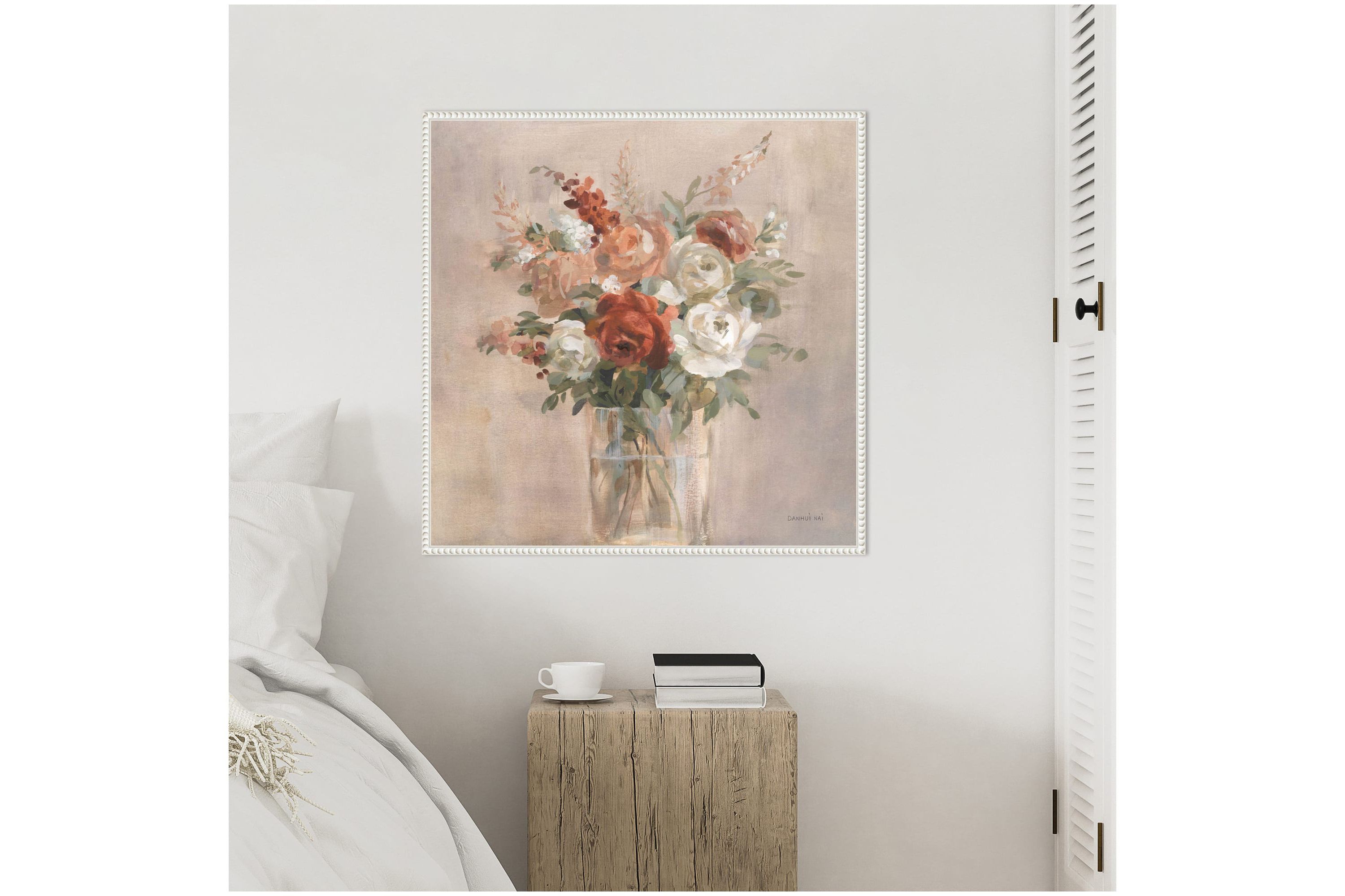 Russet Bouquet Framed Canvas Wall Art Print