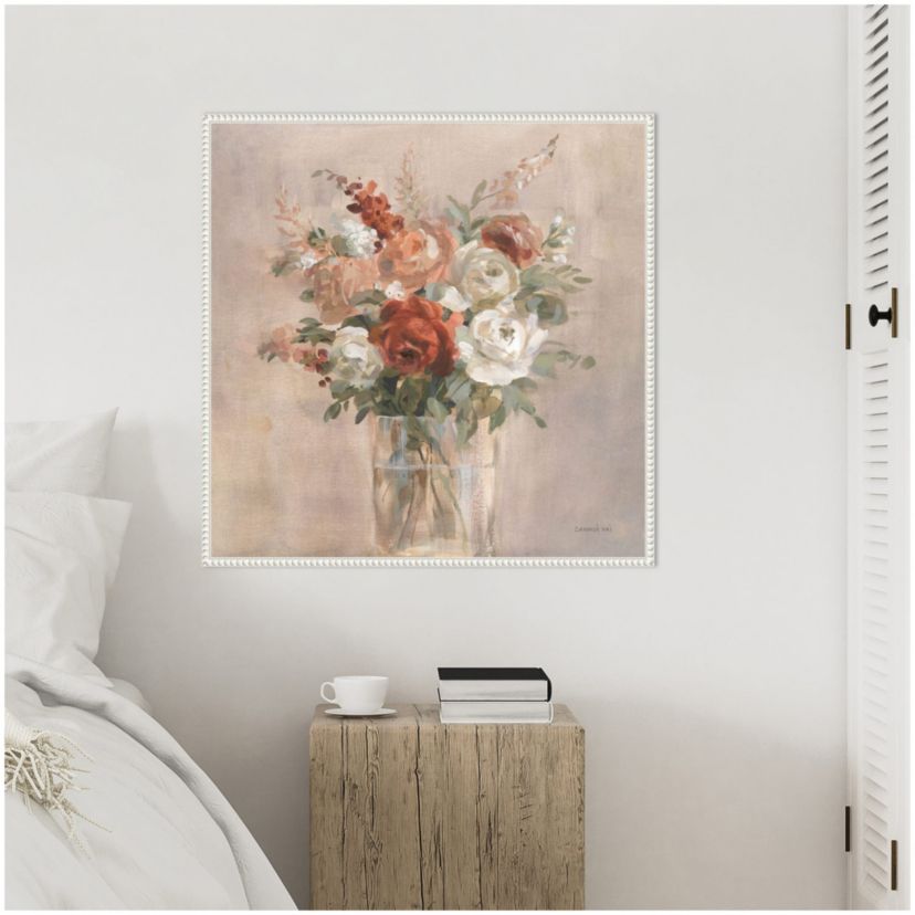 Russet Bouquet Framed Canvas Wall Art Print