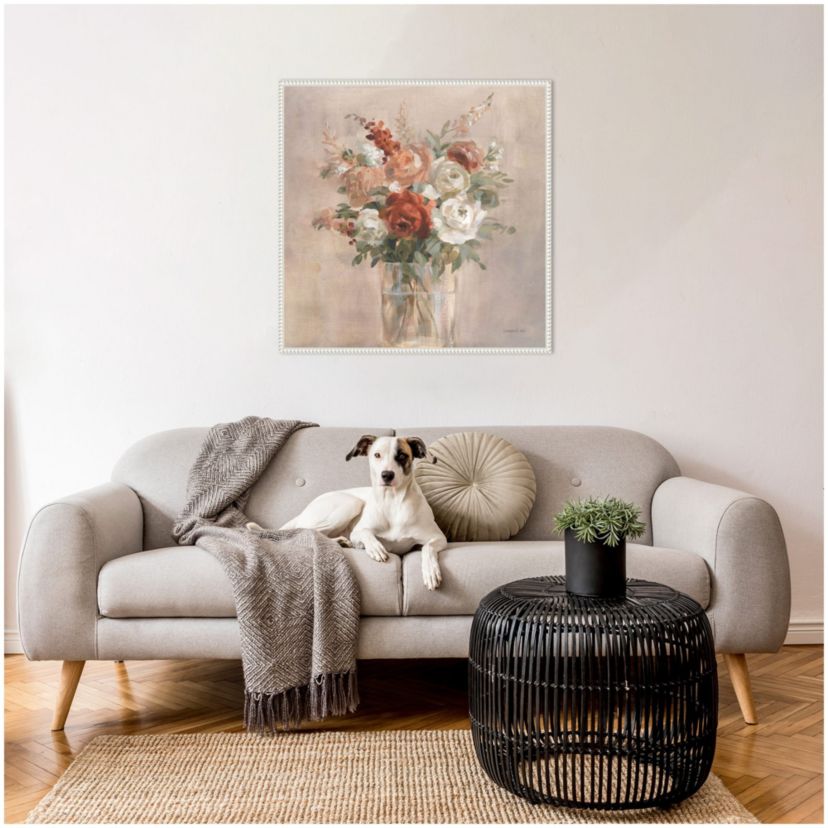 Russet Bouquet Framed Canvas Wall Art Print
