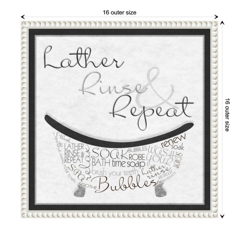 Bath Time I Framed Canvas Wall Art Print
