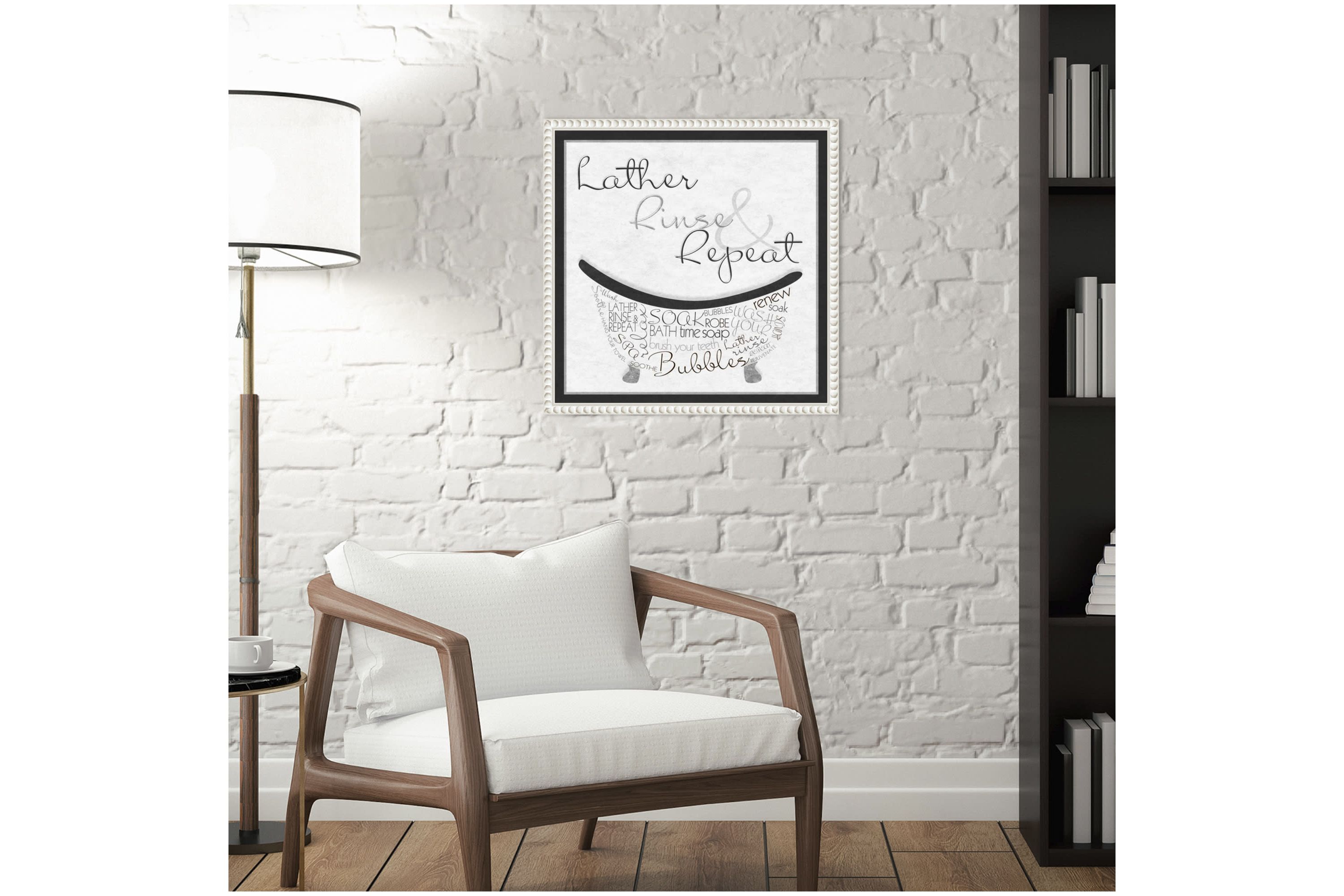 Bath Time I Framed Canvas Wall Art Print