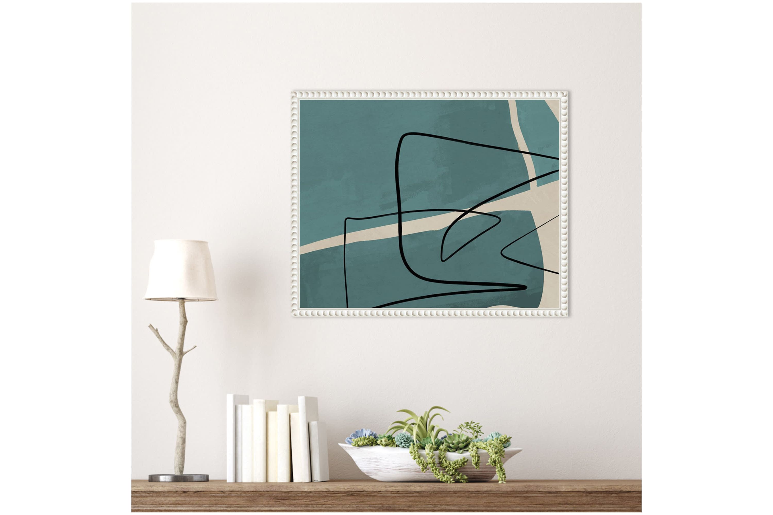 Different Strokes II Framed Canvas Wall Art Print