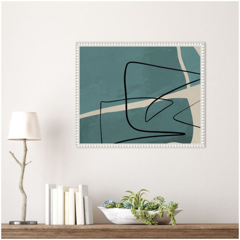 Different Strokes II Framed Canvas Wall Art Print