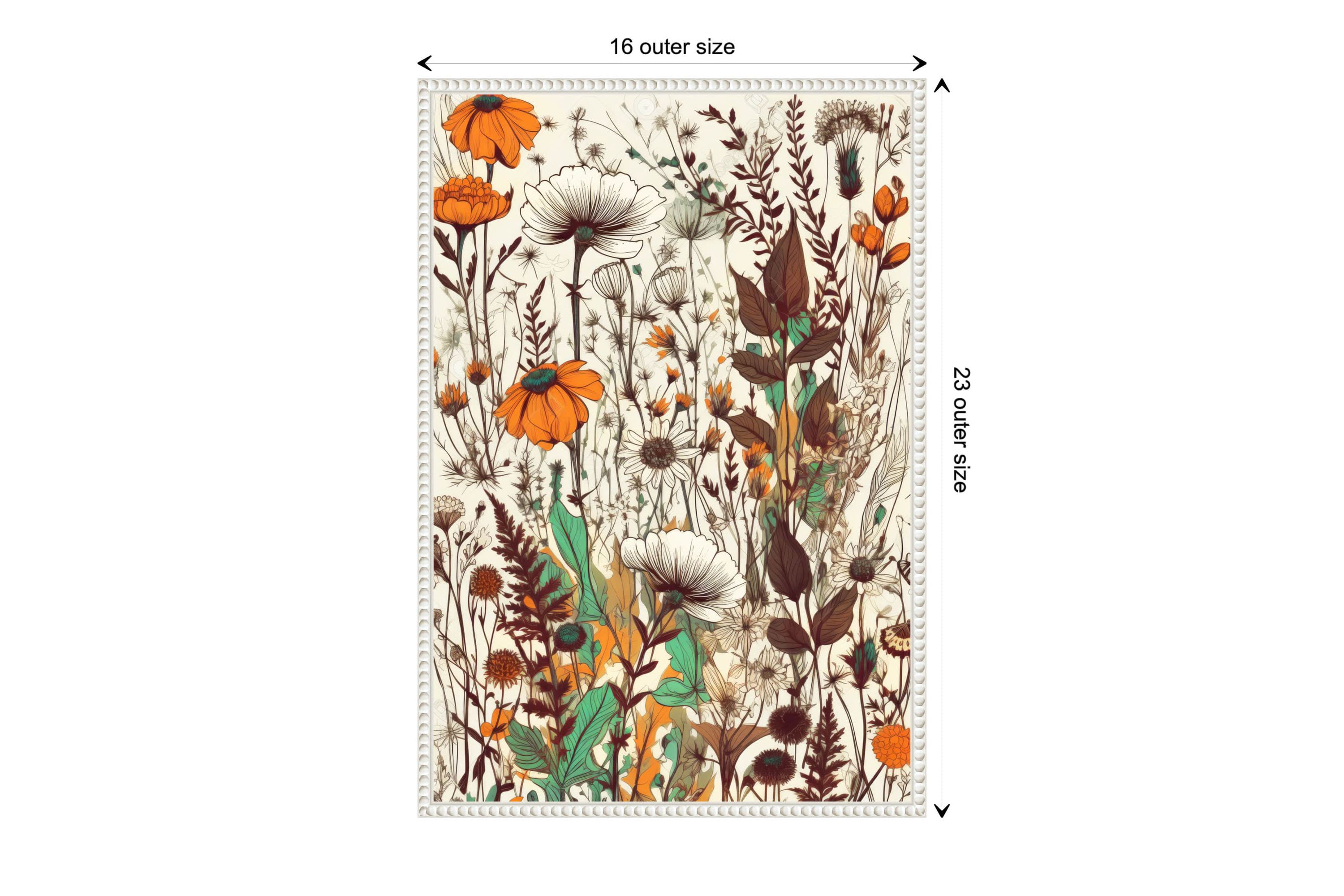 Meadow flowers 3 Framed Canvas Wall Art Print