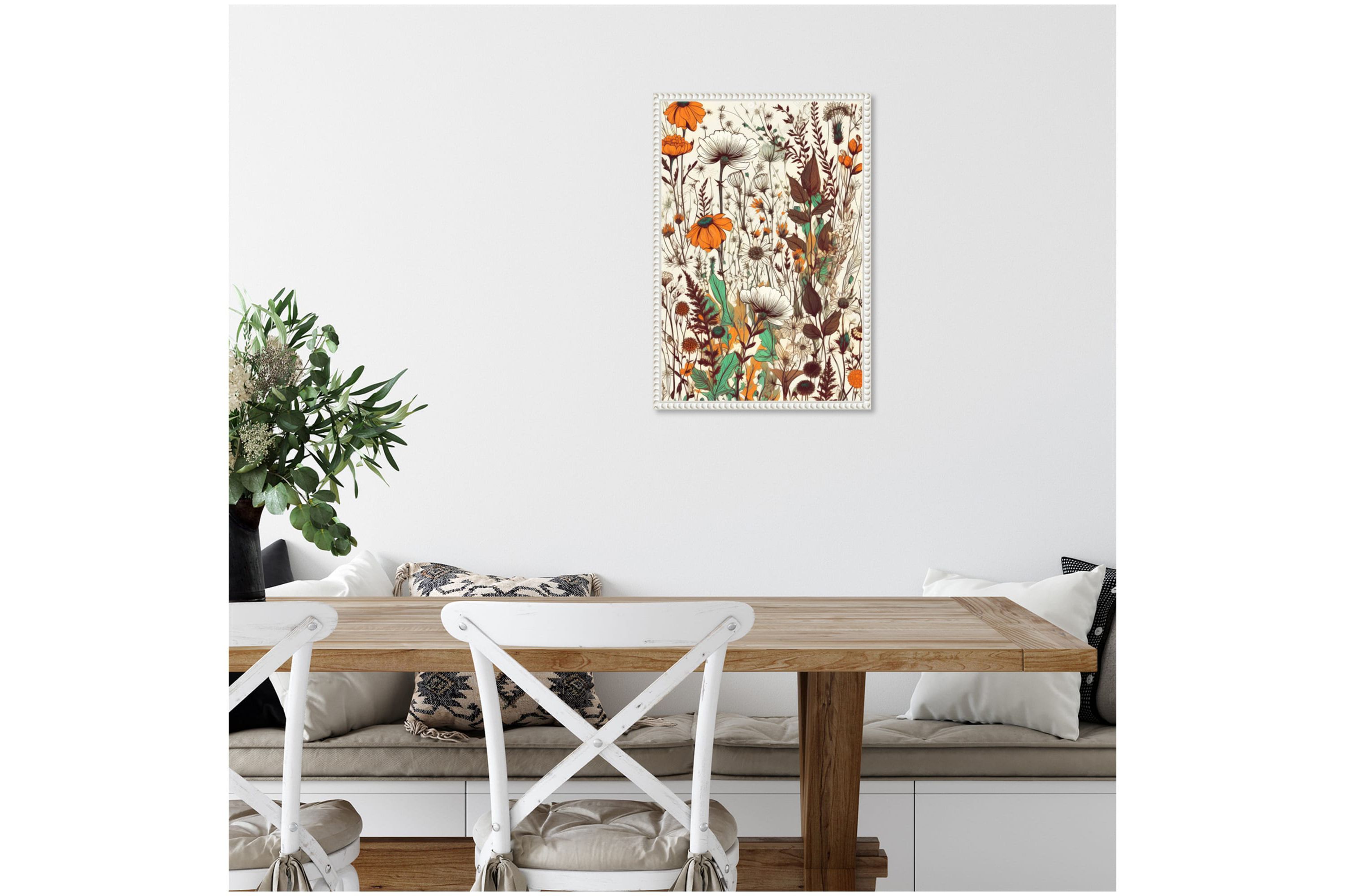 Meadow flowers 3 Framed Canvas Wall Art Print