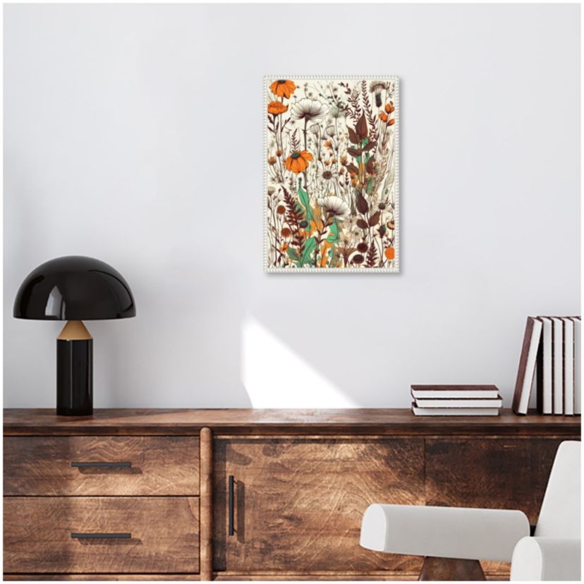 Meadow flowers 3 Framed Canvas Wall Art Print