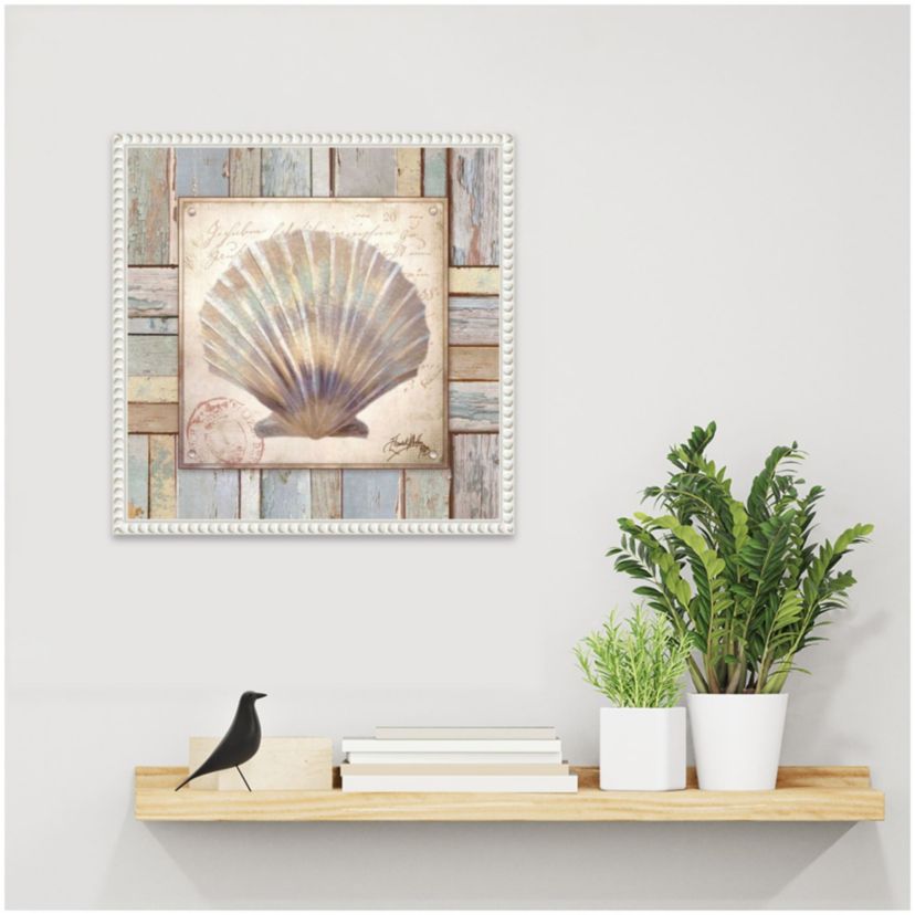 Beach Shell I Framed Canvas Wall Art Print
