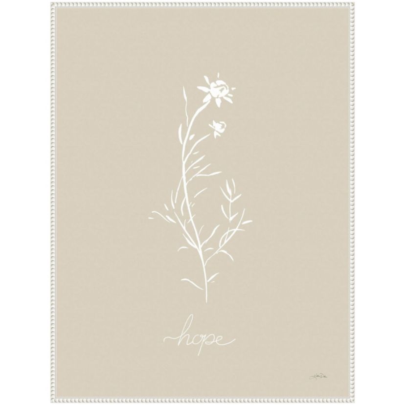 Delicate Wildflowers I Framed Canvas Wall Art Print