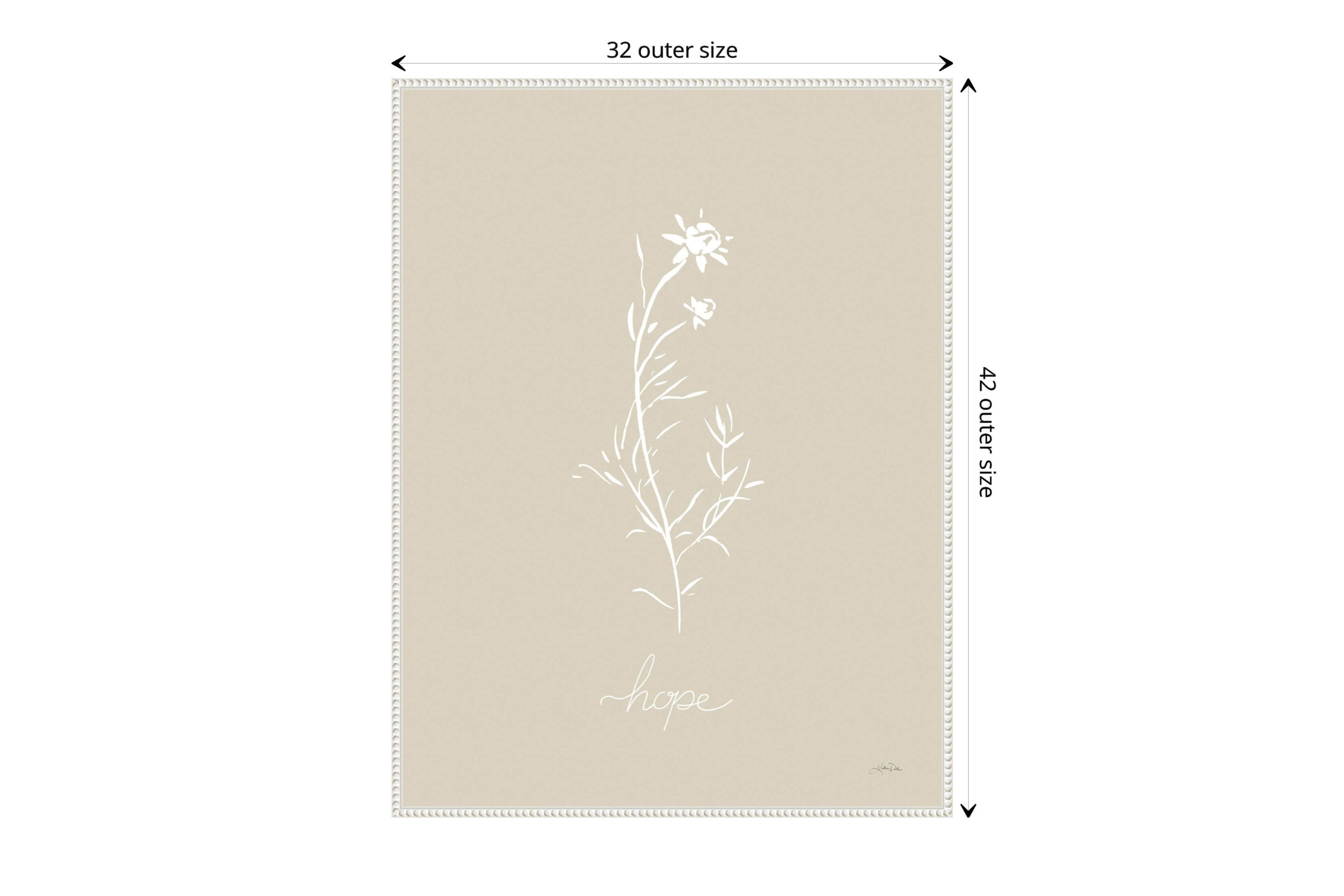 Delicate Wildflowers I Framed Canvas Wall Art Print