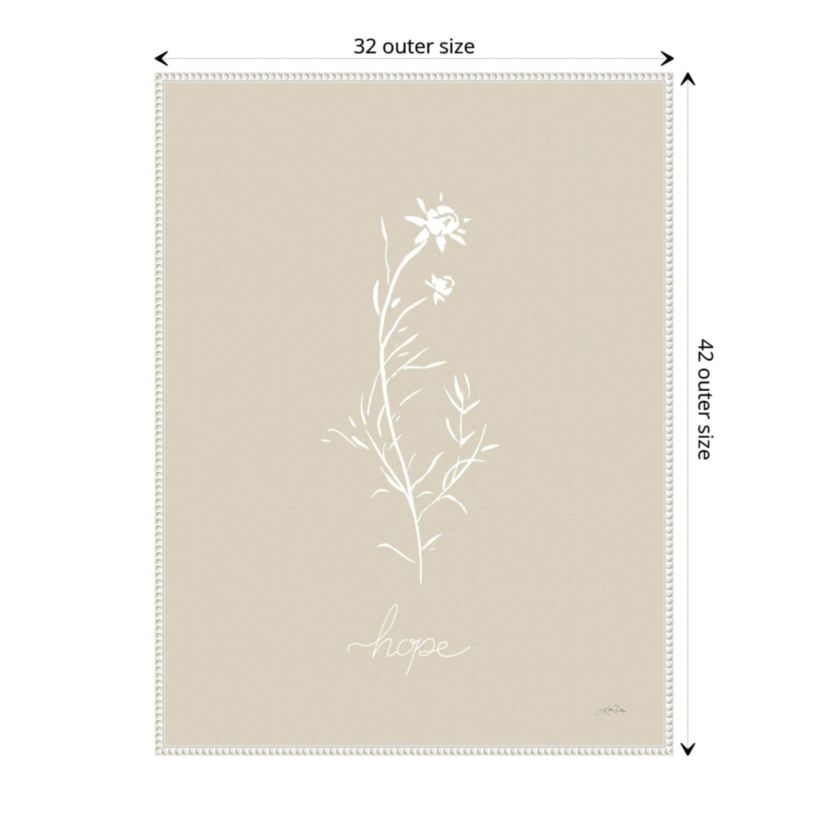 Delicate Wildflowers I Framed Canvas Wall Art Print