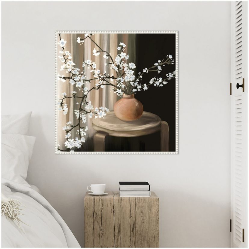 Still Life Blossoms Framed Canvas Wall Art Print