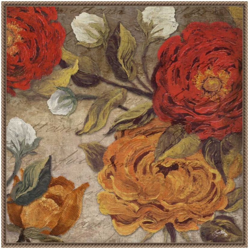 Versailles Bouquet I Framed Canvas Wall Art Print