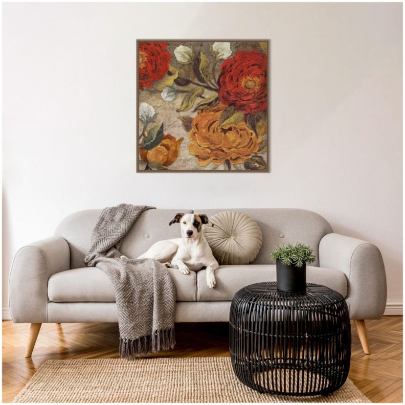 Versailles Bouquet I Framed Canvas Wall Art Print
