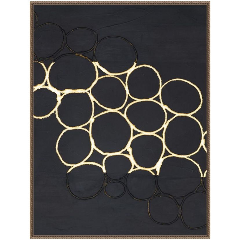 Gold Combo III Framed Canvas Wall Art Print