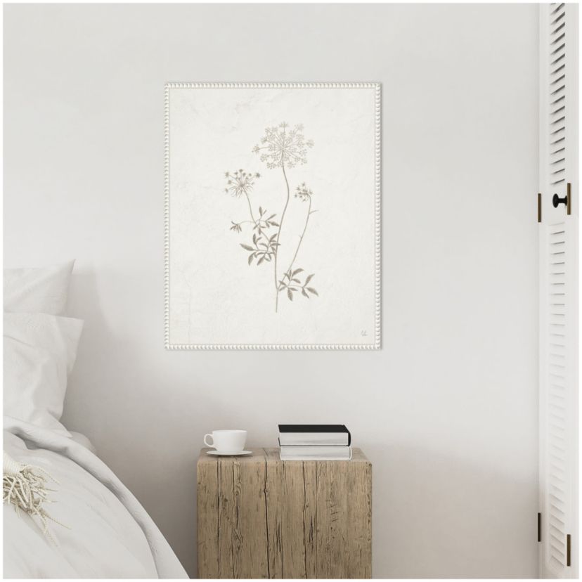 Plants from the Meadow III Framed Canvas Wall Art Print