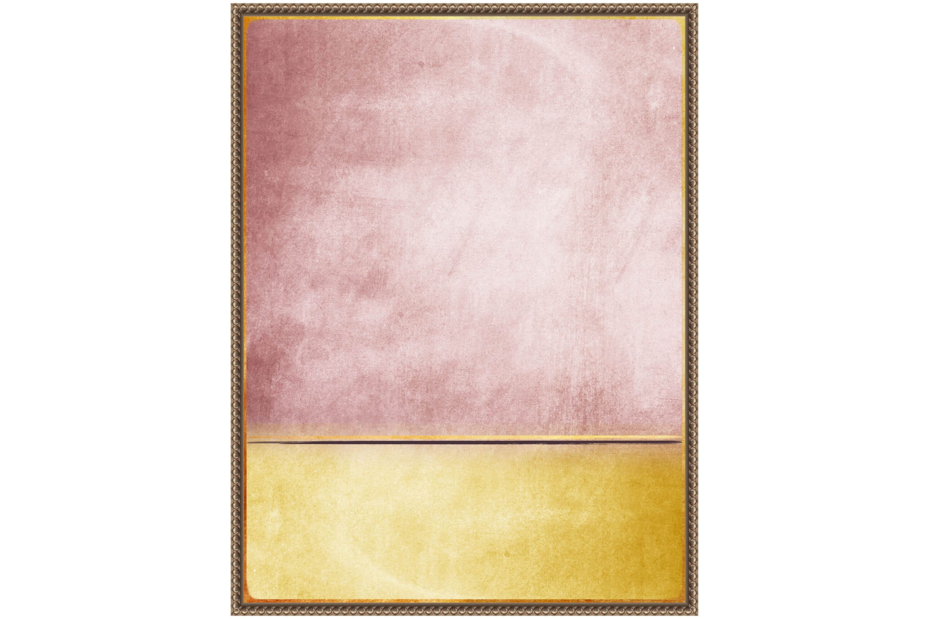 Pink and Yellow 3 Framed Canvas Wall Art Print
