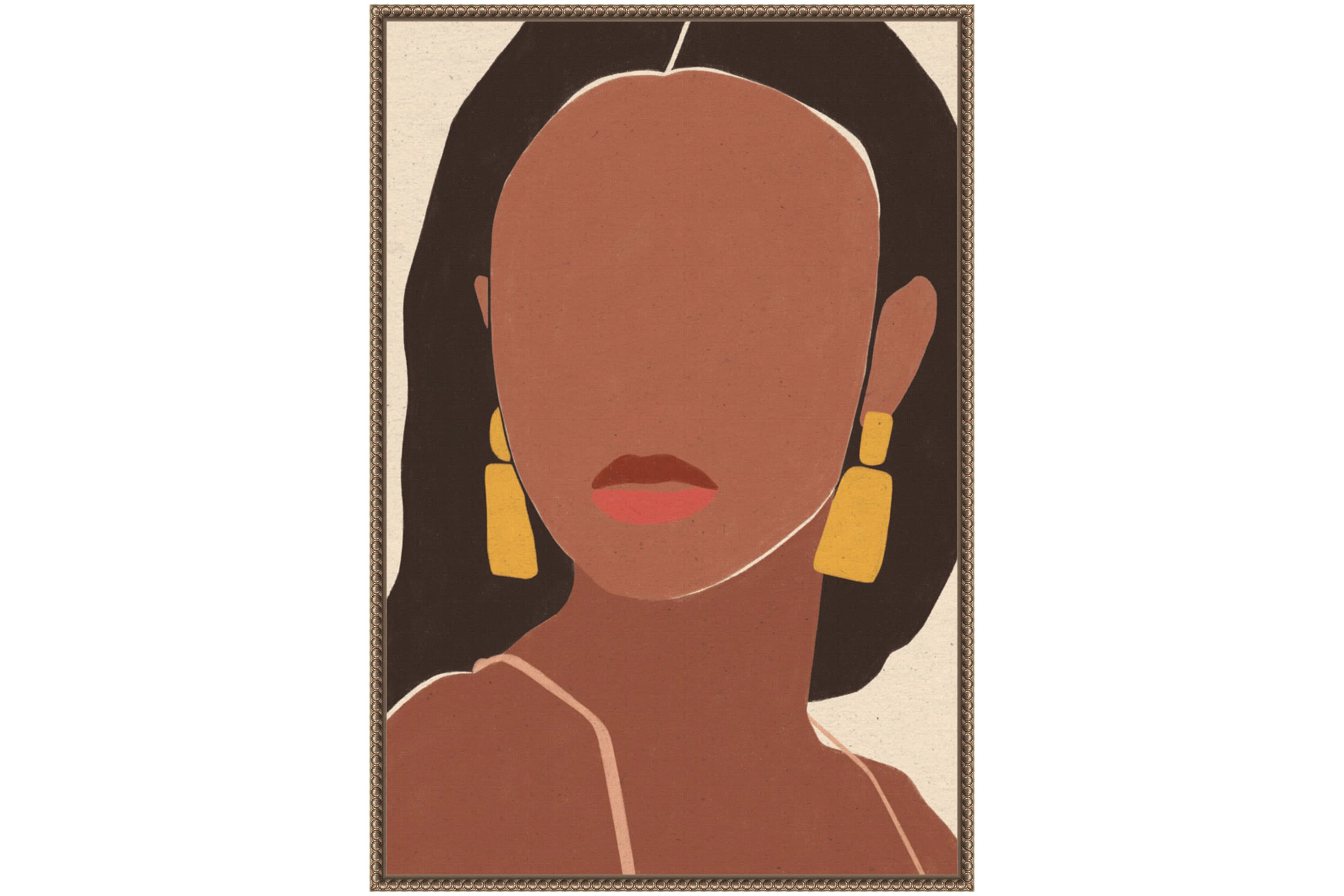Sun Kissed Woman II Framed Canvas Wall Art Print