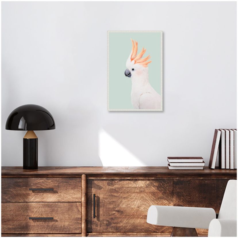 Cockatoo Framed Canvas Wall Art Print