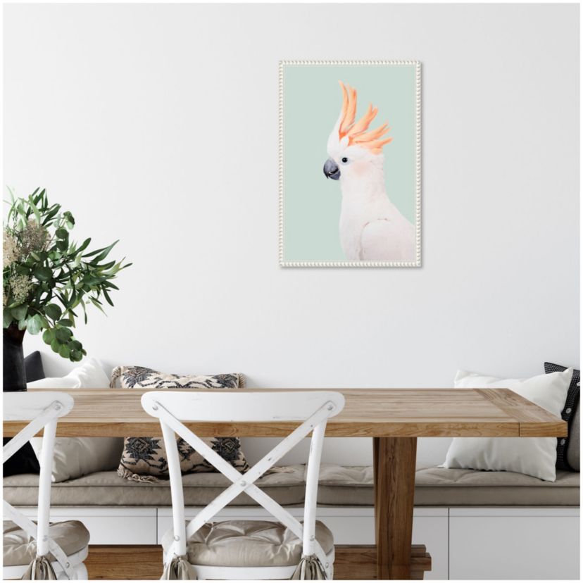 Cockatoo Framed Canvas Wall Art Print