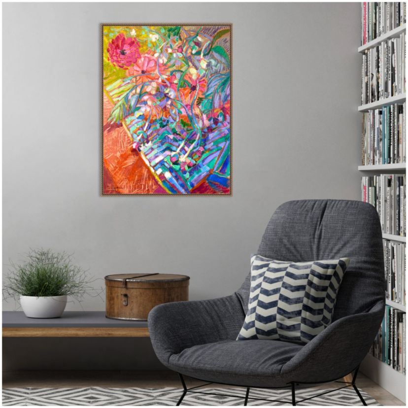 Meandering Garden Path II Framed Canvas Wall Art Print