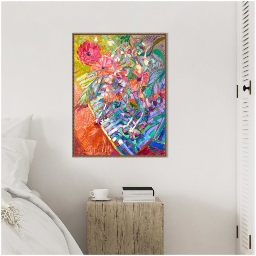 Meandering Garden Path II Framed Canvas Wall Art Print