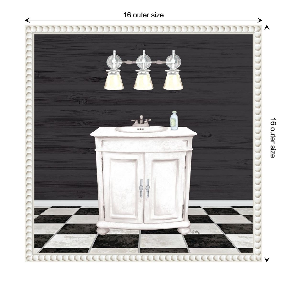 Modern Bathroom I Framed Canvas Wall Art Print