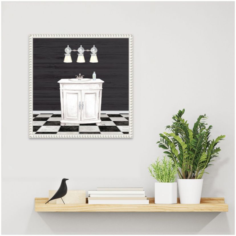 Modern Bathroom I Framed Canvas Wall Art Print