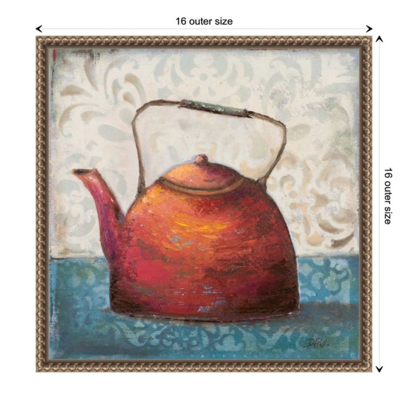 The Red Teapot Framed Canvas Wall Art Print
