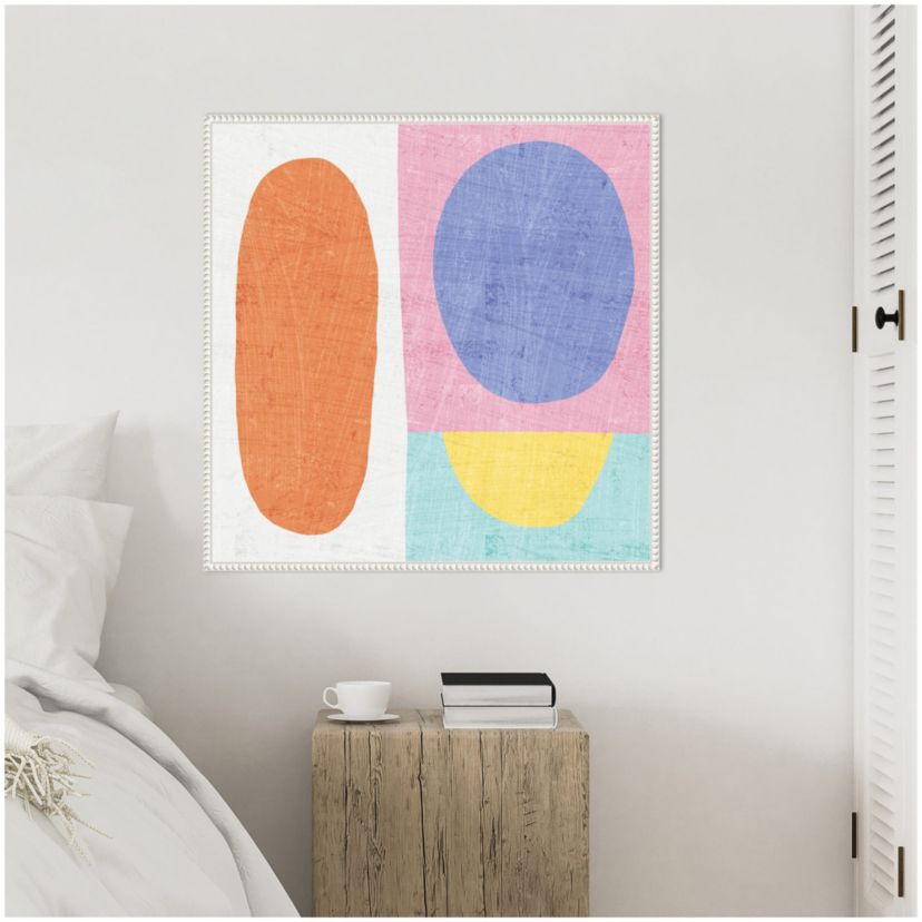 Pastel I Framed Canvas Wall Art Print