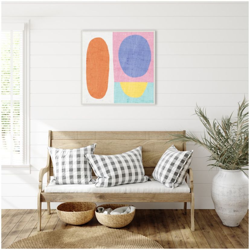 Pastel I Framed Canvas Wall Art Print