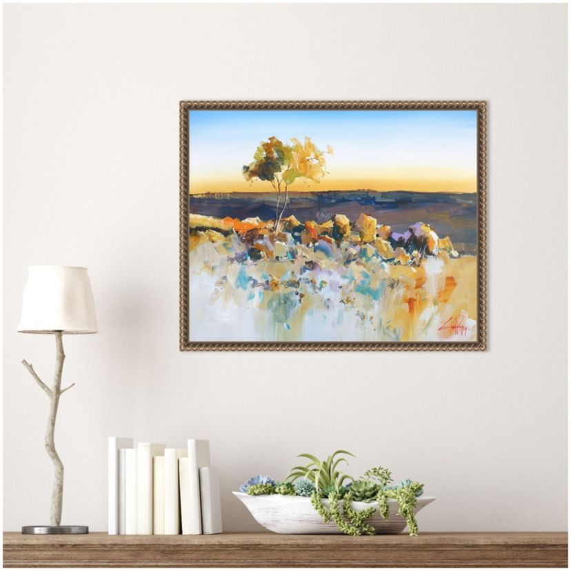 Silverton View Trees Framed Canvas Wall Art Print