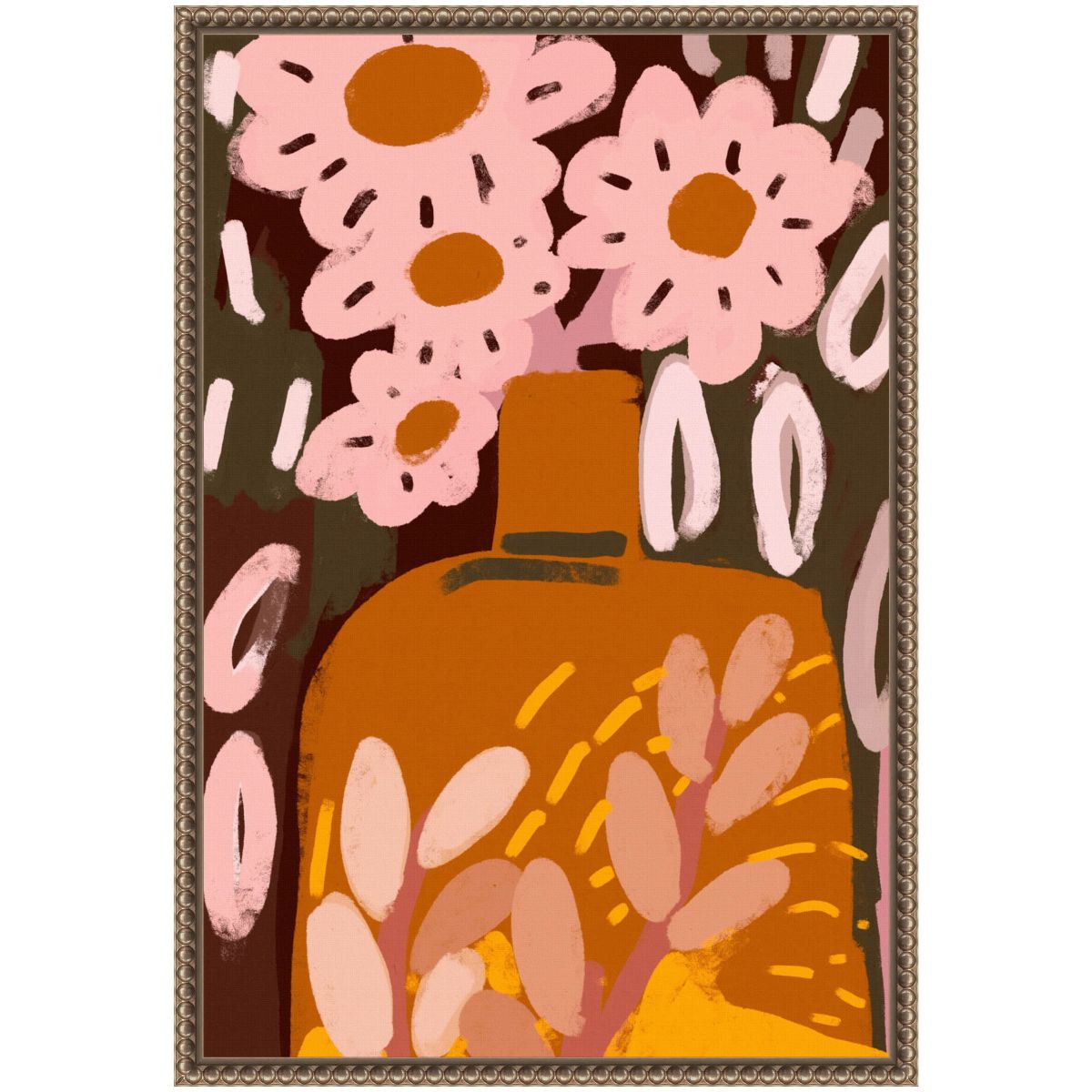 Pastel Flower Impression No Framed Canvas Wall Art Print