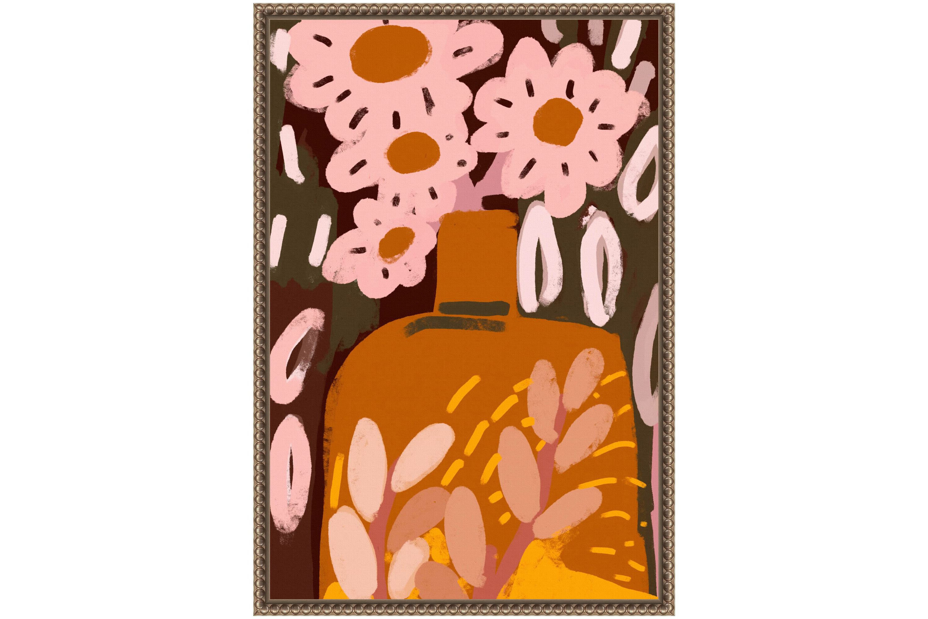 Pastel Flower Impression No Framed Canvas Wall Art Print