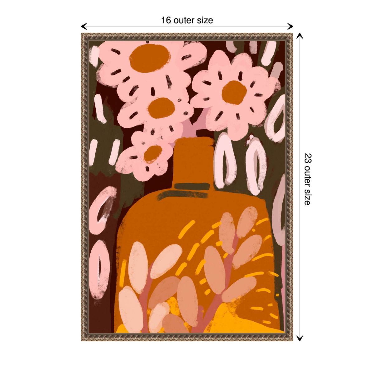 Pastel Flower Impression No Framed Canvas Wall Art Print