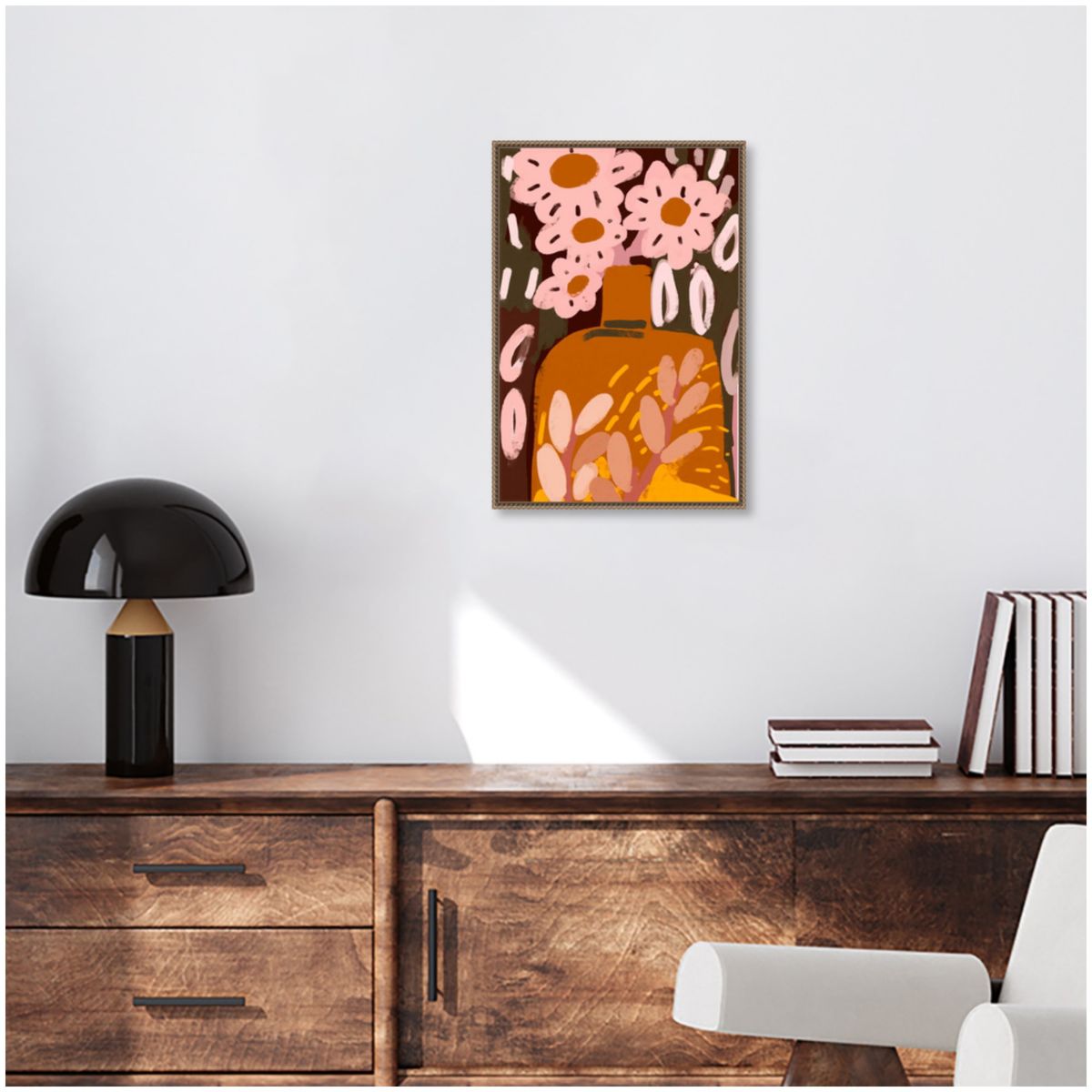 Pastel Flower Impression No Framed Canvas Wall Art Print