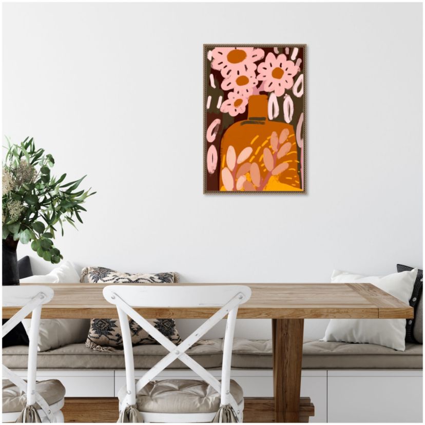 Pastel Flower Impression No Framed Canvas Wall Art Print