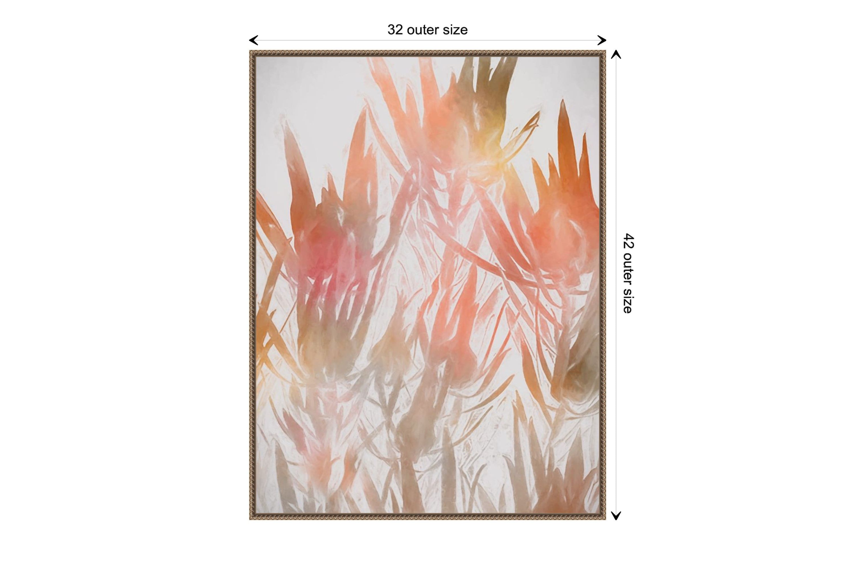 Inca Gold II Framed Canvas Wall Art Print
