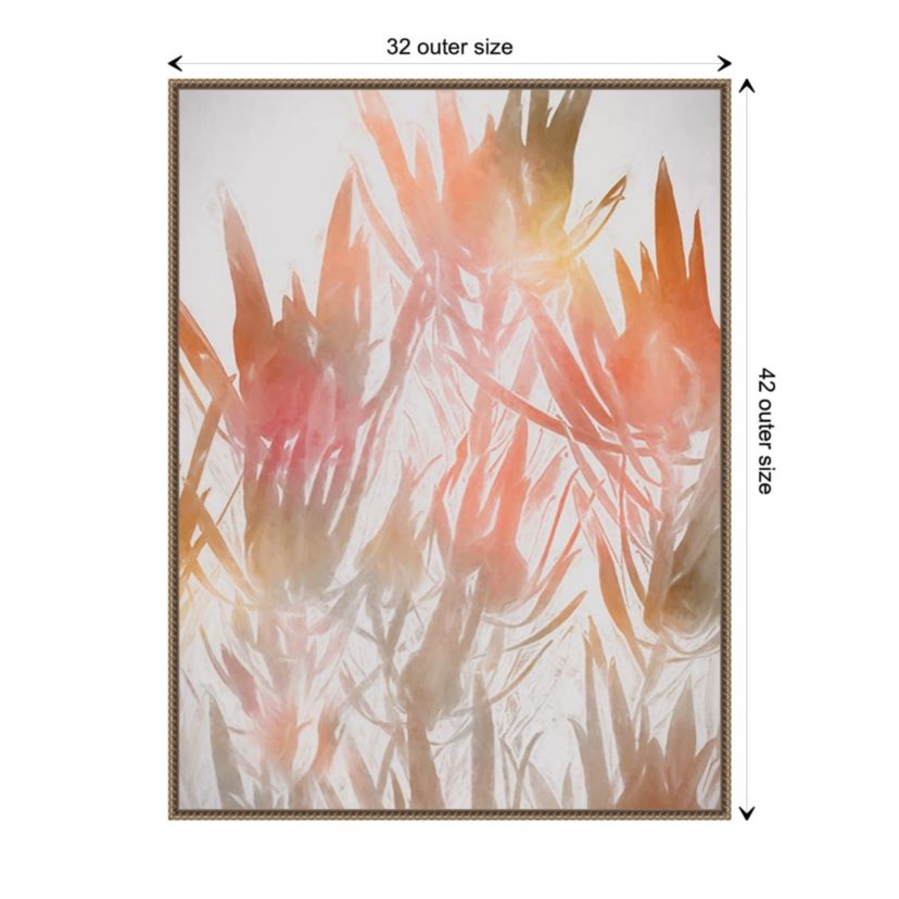 Inca Gold II Framed Canvas Wall Art Print